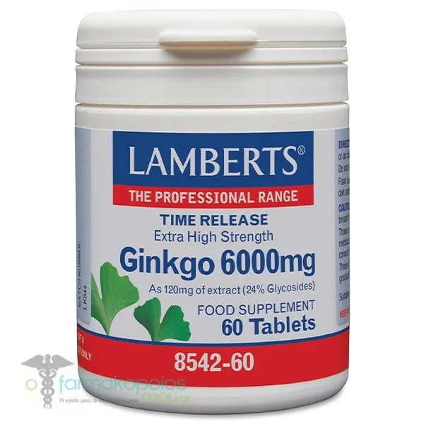 Lamberts Ginkgo 6000mg, 60tabs