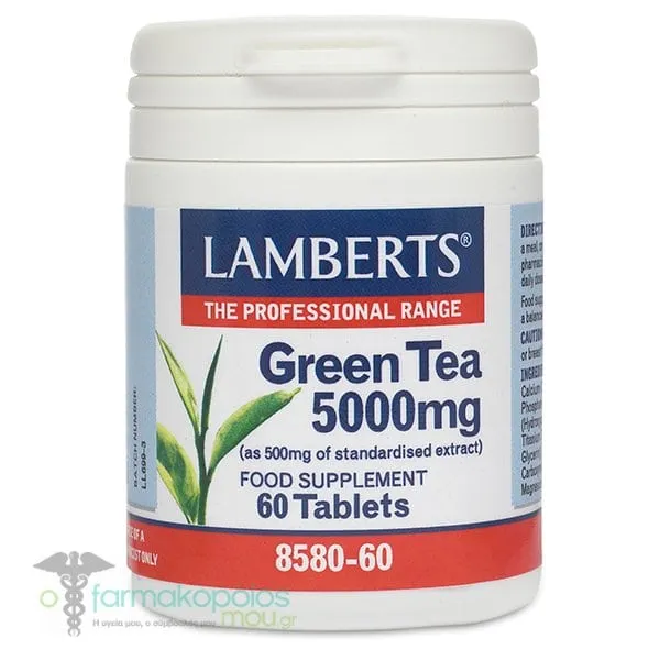 Lamberts Green Tea 5000mg, 60tabs