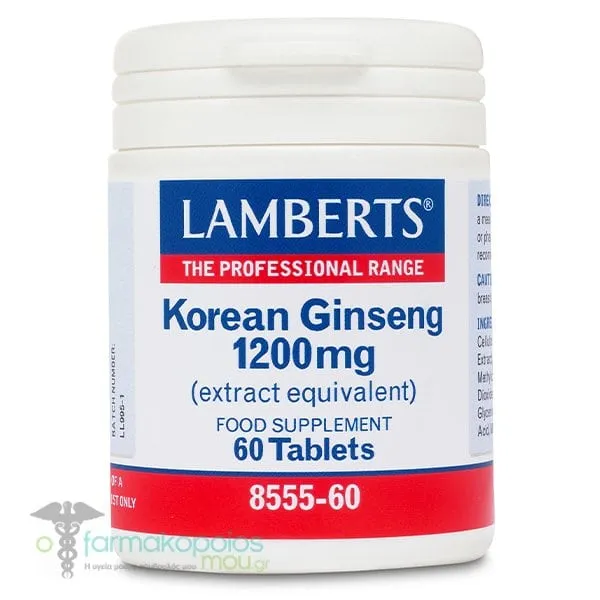 Lamberts Korean Ginseng 1200mg, 60tabs
