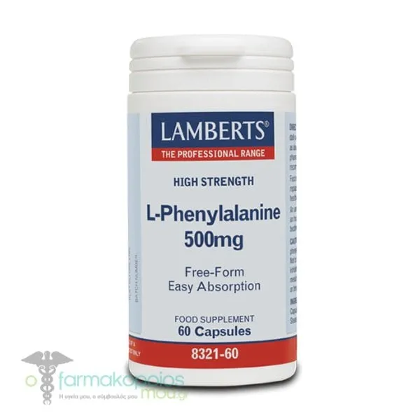 Lamberts L-Phenylalanine 500mg, 60caps