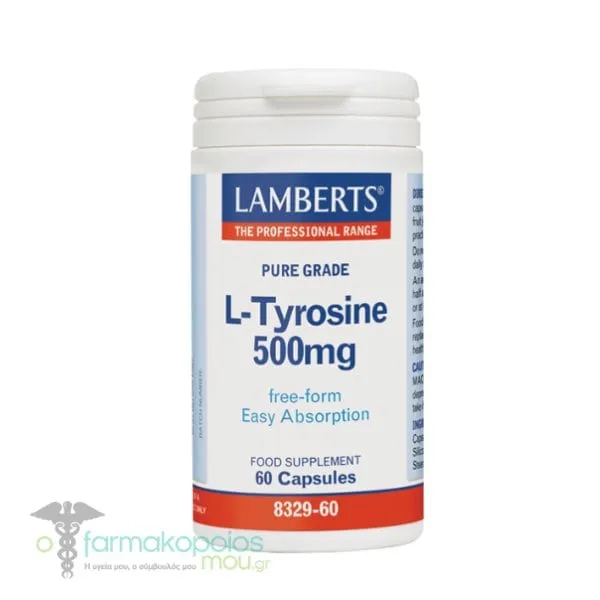 Lamberts L-Tyrosine 500mg, 60caps