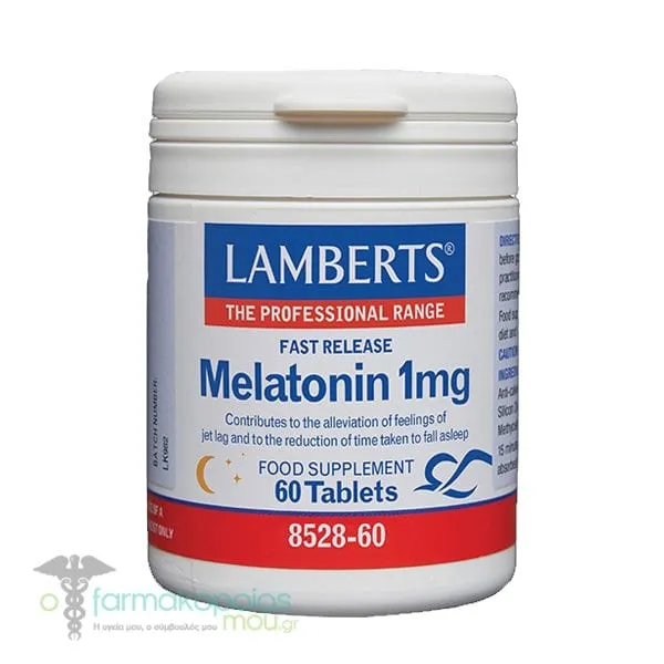 Lamberts Melatonin 1mg Fast Release, 60tabs