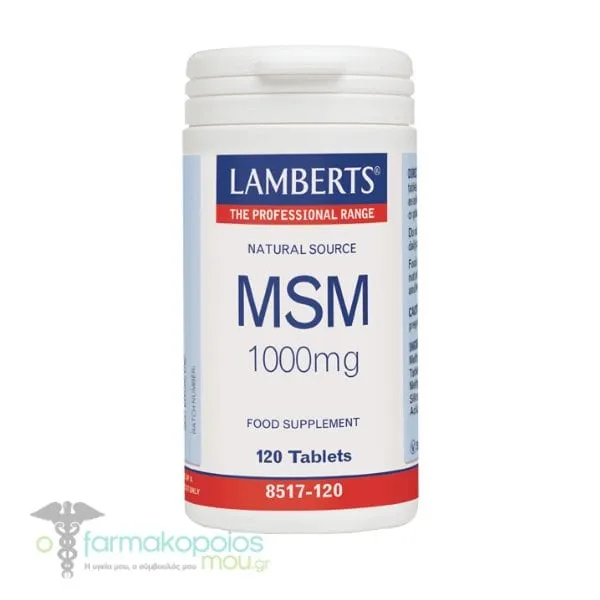 Lamberts
 MSM 1000mg, 120tabs