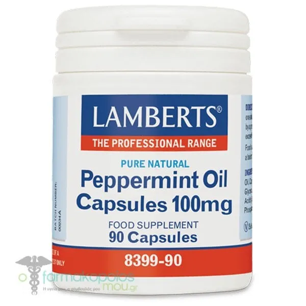 Lamberts Peppermint Oil Capsules 100mg, 90caps
