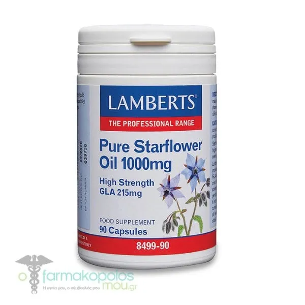Lamberts Pure Starflower Oil 1000mg, 90caps
