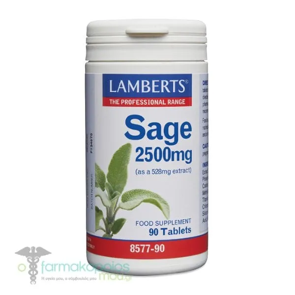 Lamberts Sage 2500mg, 90tabs