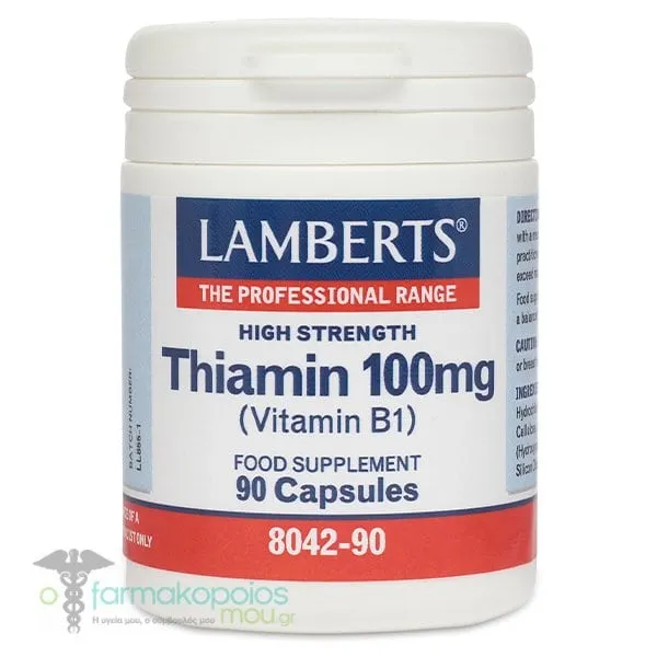 Lamberts Thiamin 100mg (Vitamin B1), 90caps