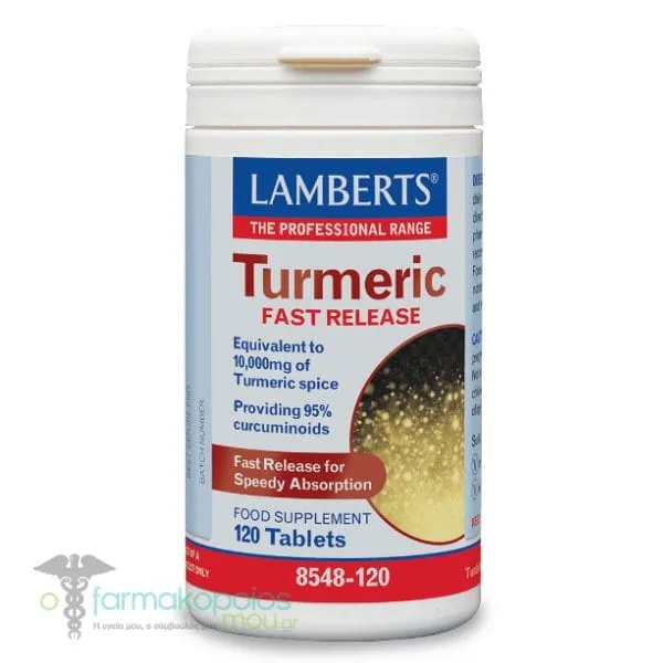 Lamberts Turmeric Fast Release, 120tabs