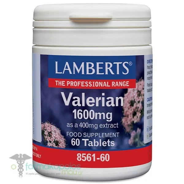 Lamberts Valerian 1600mg, 60tabs