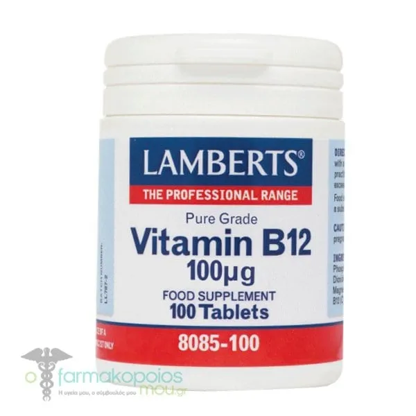 Lamberts Vitamin B12 100μg, 100tabs