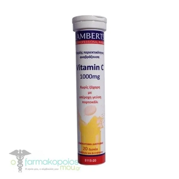 Lamberts Vitamin C 1000mg, 20eff.tabs