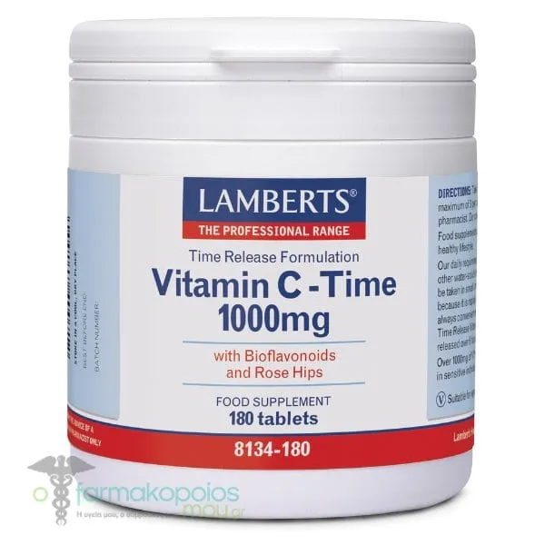 Lamberts Vitamin C Time Release 1000mg, 180tabs