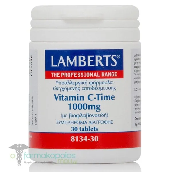 Lamberts Vitamin C Time Release 1000mg, 30tabs