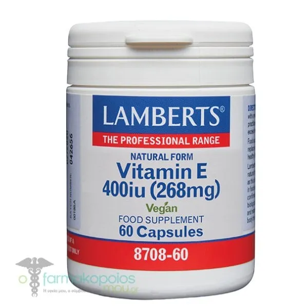 Lamberts Vitamin E 400iu (268mg), 60caps