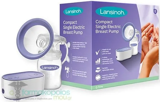 Lansinoh Compact Single Electric Breast Pump, 1pc
