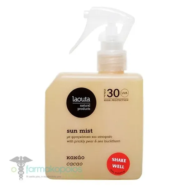 Laouta Natural Products Sun Mist Cacao SPF30, 200ml