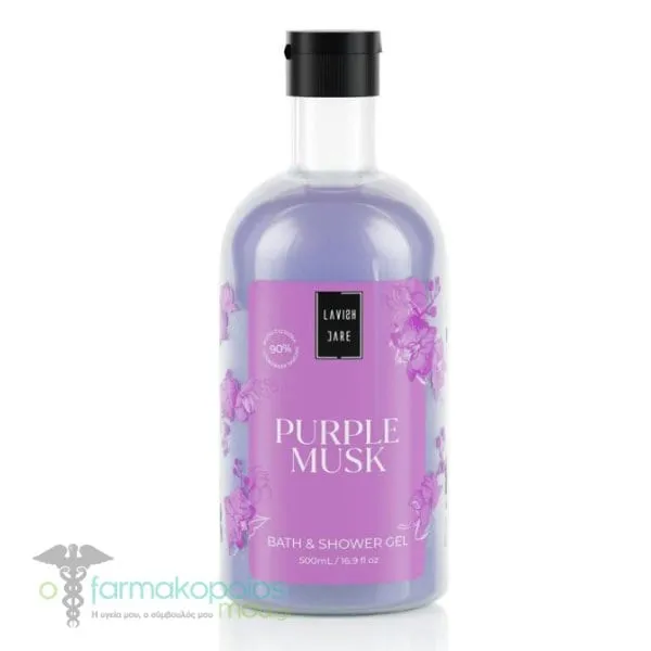 Lavish Care Bath & Shower Gel Purple Musk, 500ml