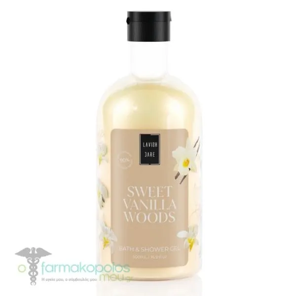Lavish Care Bath & Shower Gel Sweet Vanilla Woods, 500ml
