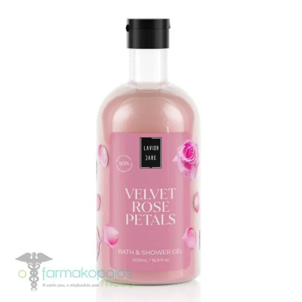 Lavish Care Bath & Shower gel Velvet Rose Petals, 500ml