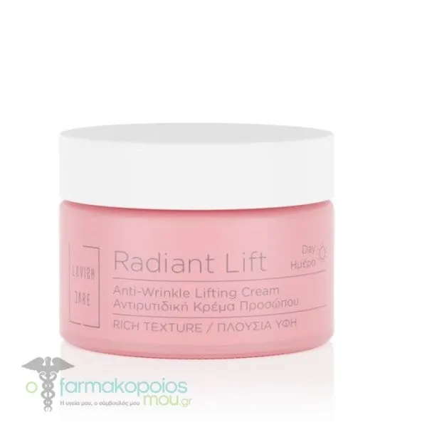 Lavish Care Radiant Lift Anti-Wrinkle Lifting Day Cream Rich Texture, 50ml