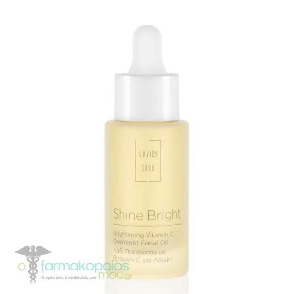 Lavish Care Shine Bright Brightening Vitamin C Overnight Facial Oil, 30ml