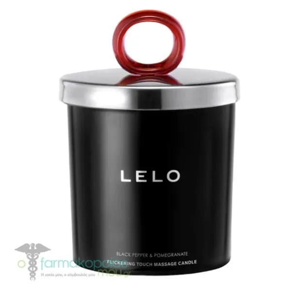 Lelo Flickering Touch Massage Candle Black Pepper &amp; Pomegranate Αρωματικό Κερί για Ερωτικό Μασάζ, 150g