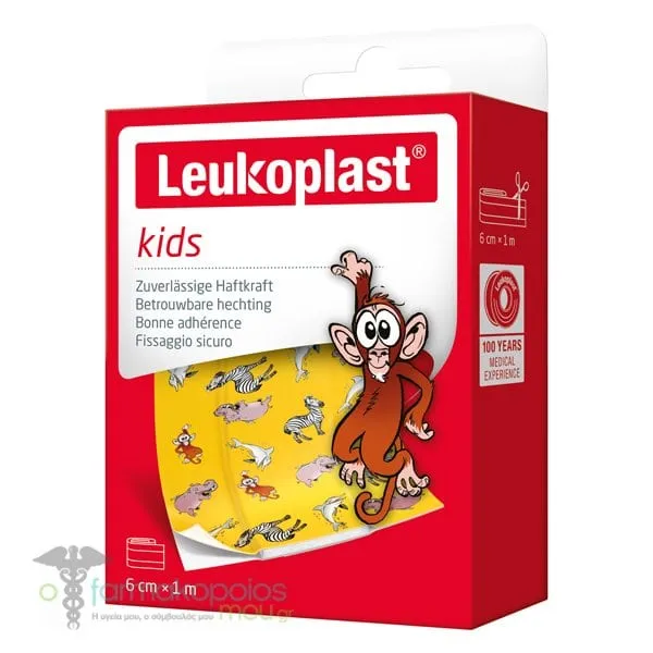 Leukoplast Kids Zoo Adhesive Pad (6cm x 1m), 1pc