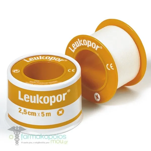Leukoplast Leukopor Bandage Fixation Tape (2.5cm x 5m), 1pc