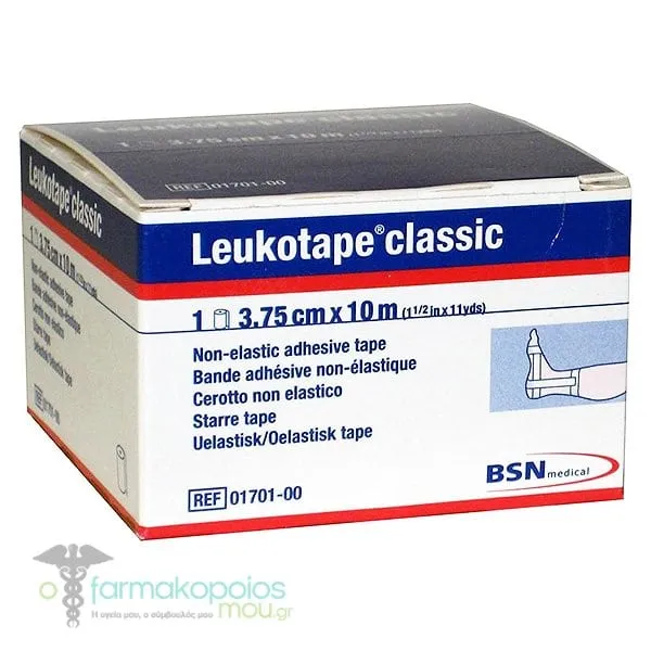 Leukoplast Leukotape Classic White Non-Elastic Adhesive Tape (3.75cm x 10m), 1pc