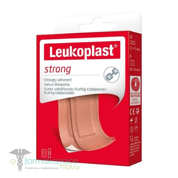 Leukoplast Professional Strong Αυτοκόλλητα Επιθέματα για Βαθιά Κοψίματα σε 2 Mεγέθη, 20τεμ