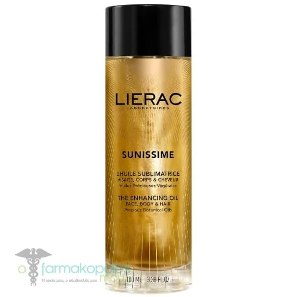 Lierac Sunissime The Enhancing Oil Ιριδίζον Έλαιο για Πρόσωπο, Σώμα &amp; Μαλλιά, 100ml