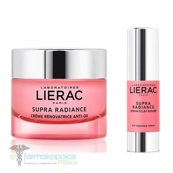 Lierac Promo Pack with Supra Radiance Anti-ox Cream for Normal to Dry Skin, 50ml & Supra Radiance Eye Serum, 15ml