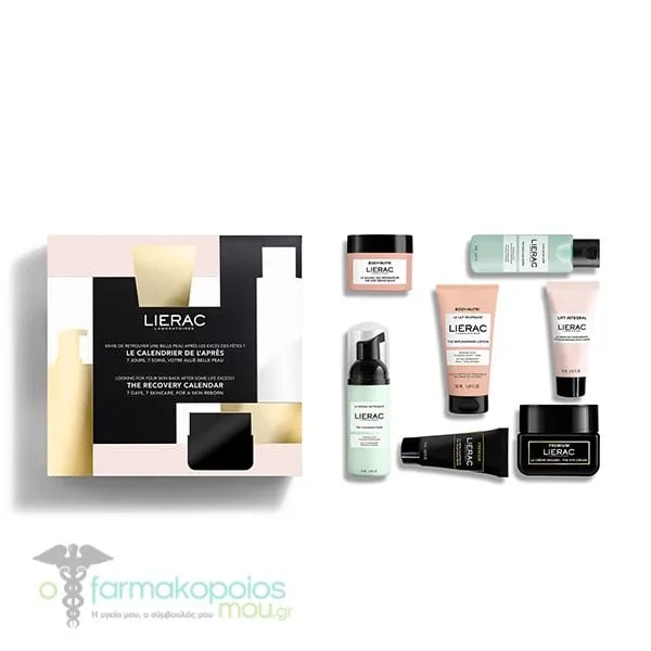Lierac The Recovery Calendar, 7pcs & Gift Pouch, 1pcs , 1set