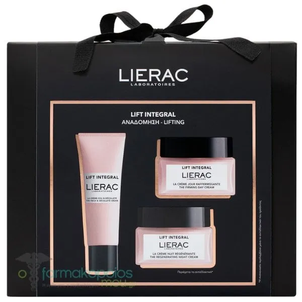 Lierac XMAS Set Lift Integral The Firming Day Cream, 50ml, Lift Integral The Regenerating Night Cream Refill, 50ml & Lift Integral The Neck & Decollette Cream, 50ml, 1set