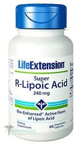 Life Extension Super R Lipoic Acid 240mg, 60caps