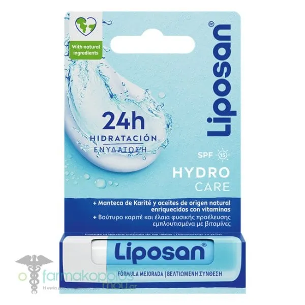 Liposan Hydro Care Lip Balm SPF15 Blister, 4.8g