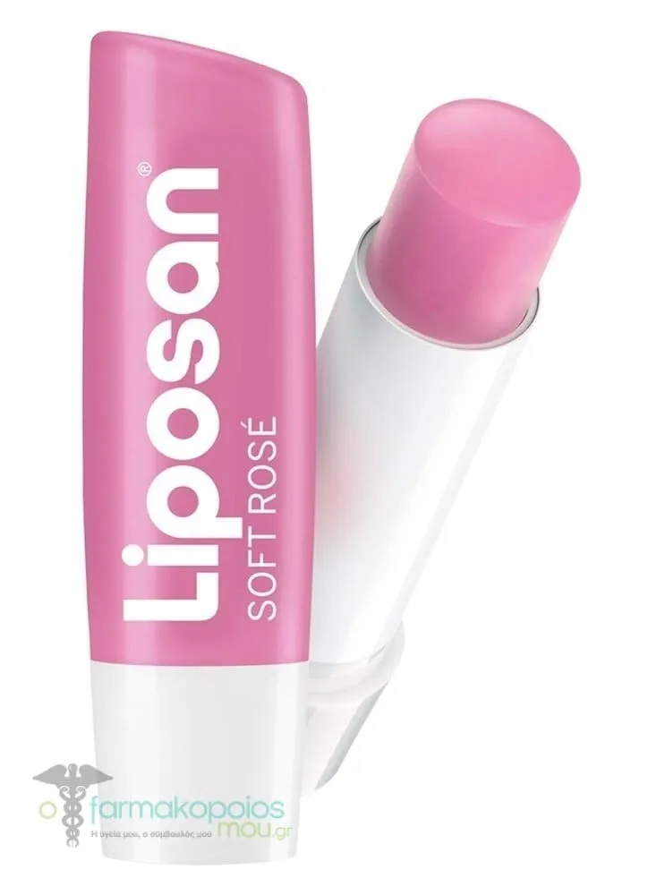 Liposan Soft Rose Caring Lip Balm, 4.8g