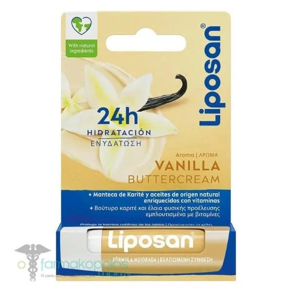 Liposan Vanilla Buttercream Lip Balm Blister, 4.8g