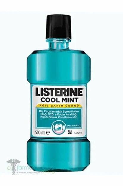 Listerine Cool Mint Mouthwash, 500ml