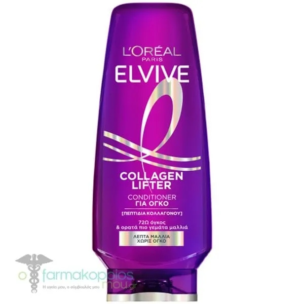 LOreal Paris Elvive Collagen Lifter Κρέμα Μαλλιών για Όγκο, 300ml