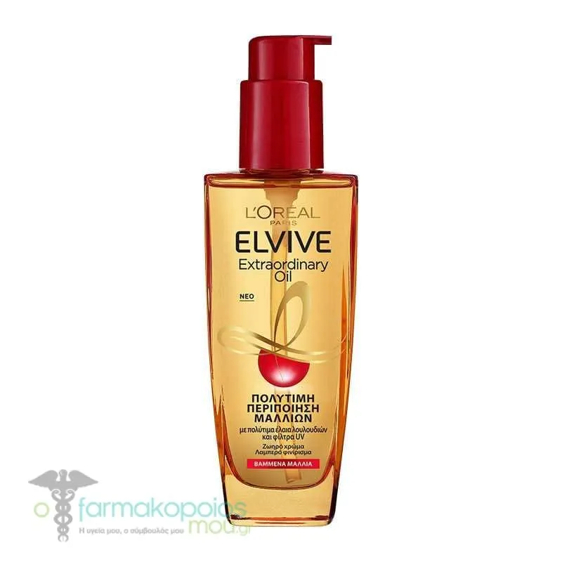 LOreal Paris Elvive Extraordinary Oil Λάδι για Βαμμένα Μαλλιά, 100ml