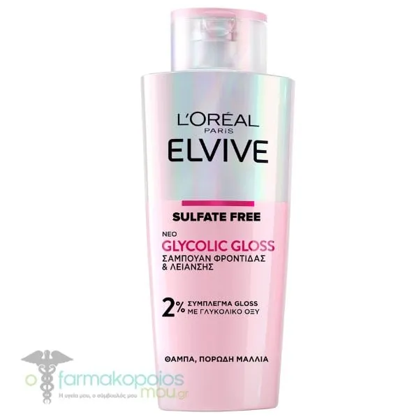 L'Oreal Paris Elvive Glycolic Gloss Shampoo for Dull Hair, 200ml