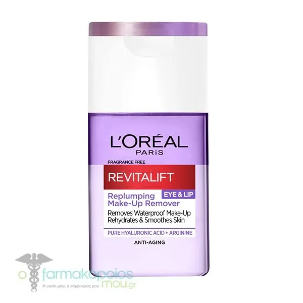 L'Oreal Paris Revitalift Filler Replumping Make-Up Remover for Eyes & Lips, 125ml