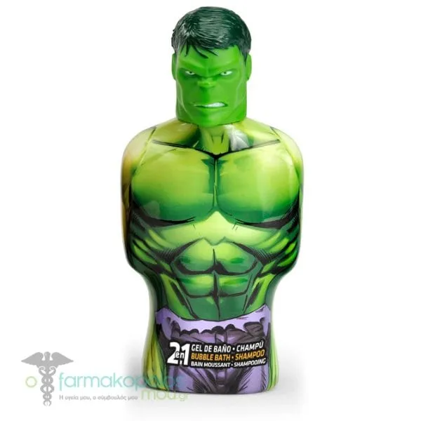 Lorenay Marvel 2in1 Bubble Bath & Shampoo Hulk, 350ml