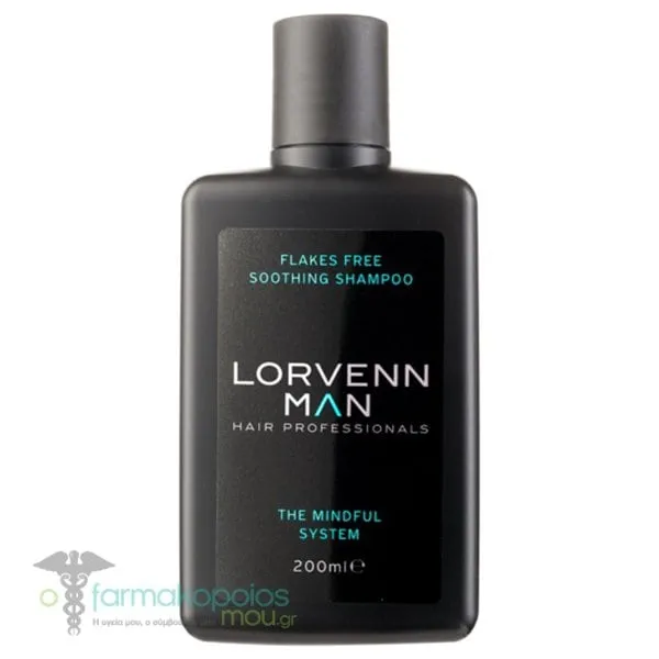 Lorvenn Man Flakes Free & Soothing Anti-Dandruff Shampoo, 200ml
