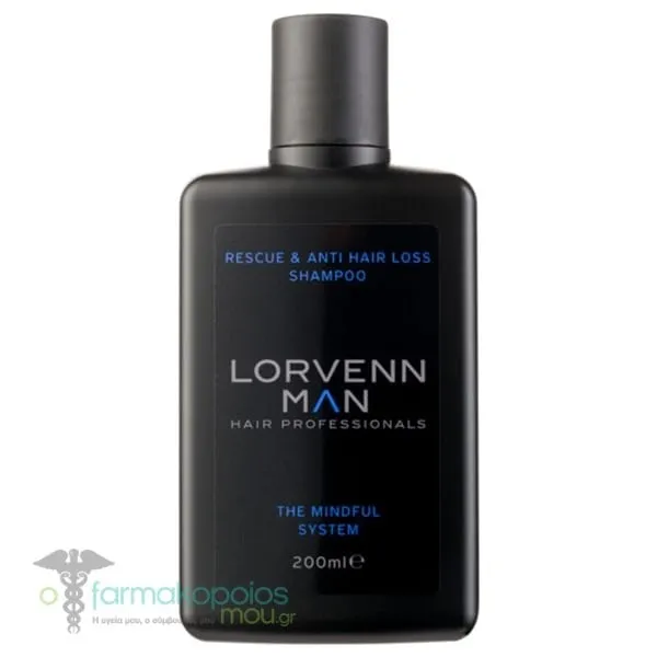 Lorvenn Man Rescue & Anti-Hair Loss Shampoo, 200ml
