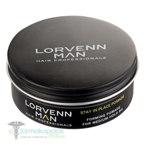 Lorvenn Man Stay In Place Pomade with Medium Hold 4, 80ml