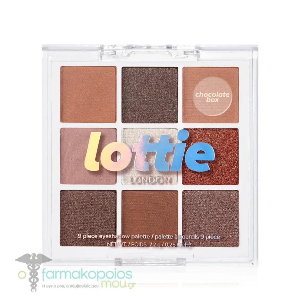 Lottie Palette 9 Shade E/S Palette 7.2g, 1τεμ - Chocolate