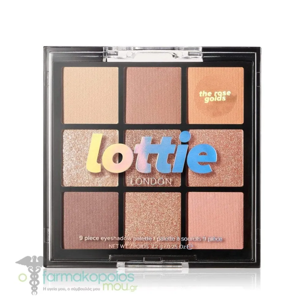 Lottie Palette 9 Shade E/S Palette 7.2g, 1τεμ - The rose golds
