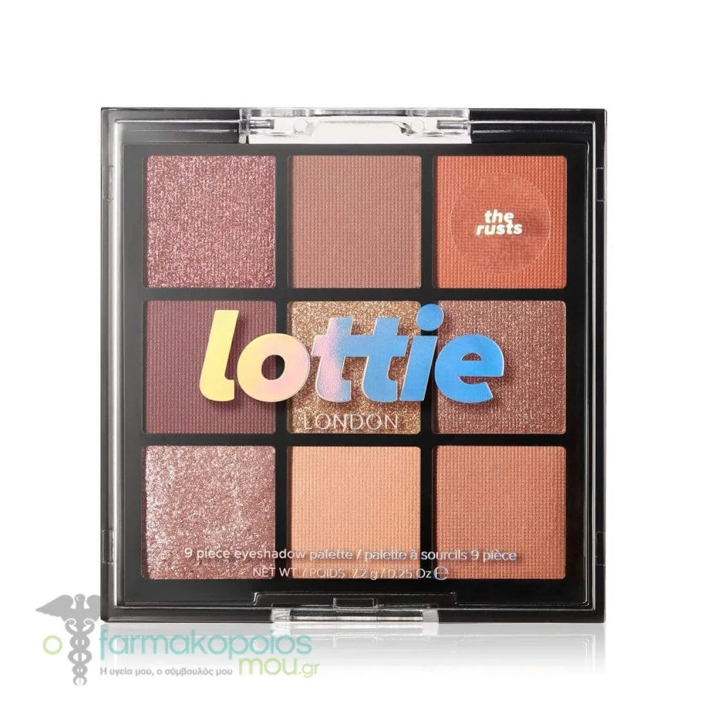 Lottie Palette 9 Shade E/S Palette 7.2g, 1τεμ - The rusts